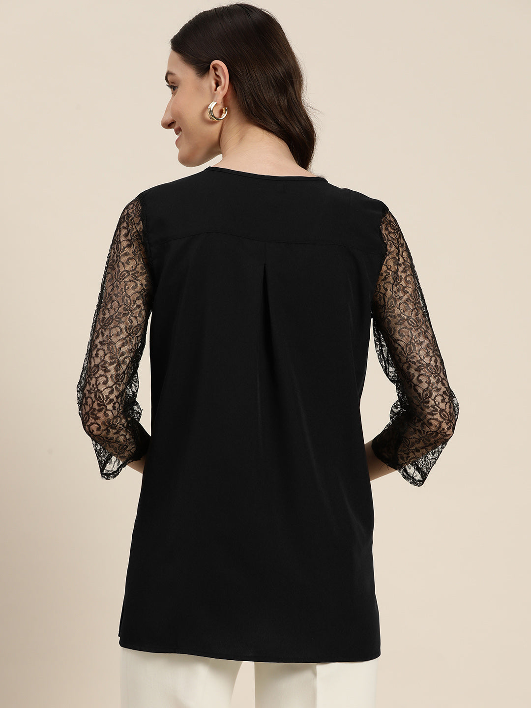 Mix Media Solid Tunic