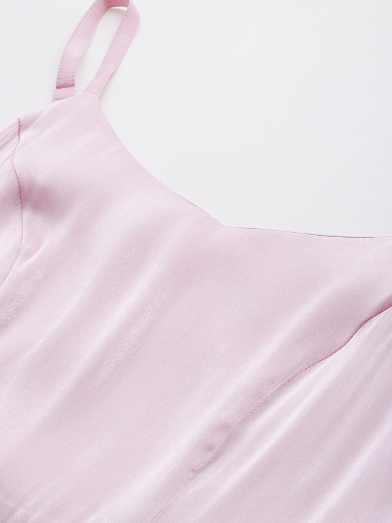 Lavender blush Silk Organza party dress