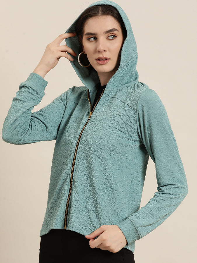 Stylish front-open hoodie with Zipper