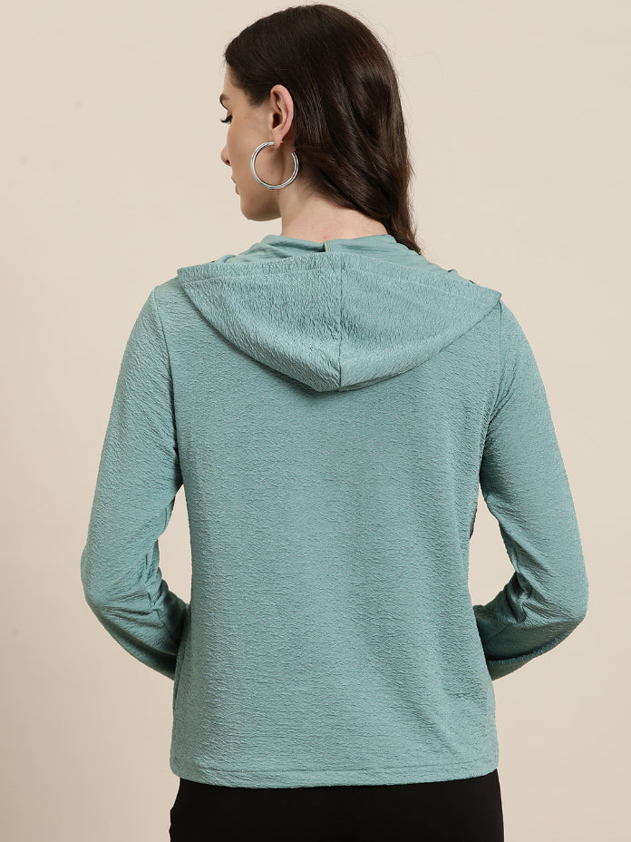 Stylish front-open hoodie with Zipper