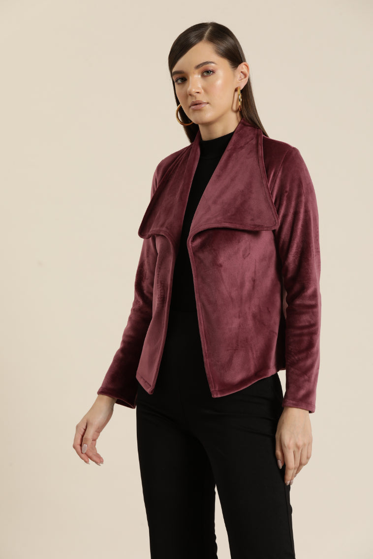 Bagatelle Drape Couture soft Jacket Complete your contemporary look with an open-front jacke