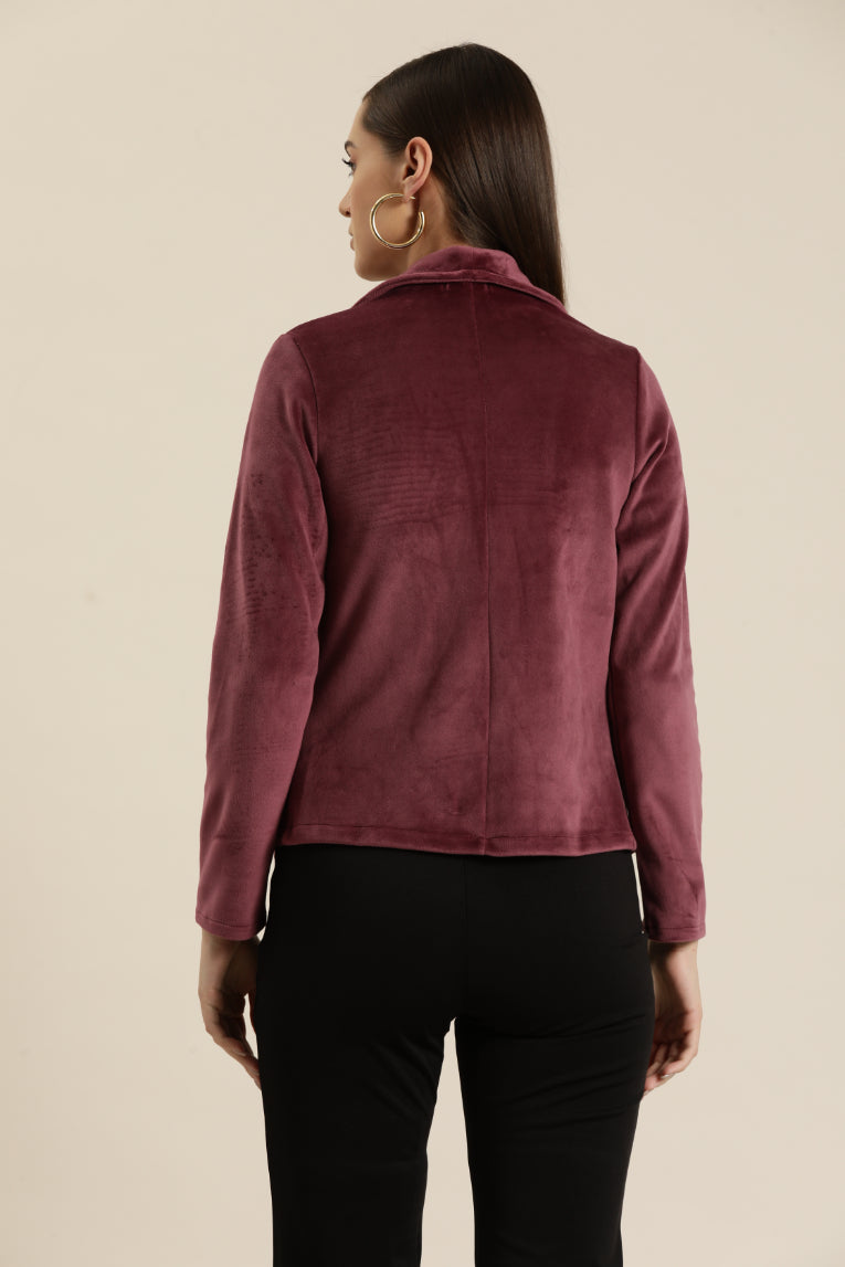 Bagatelle Drape Couture soft Jacket Complete your contemporary look with an open-front jacke