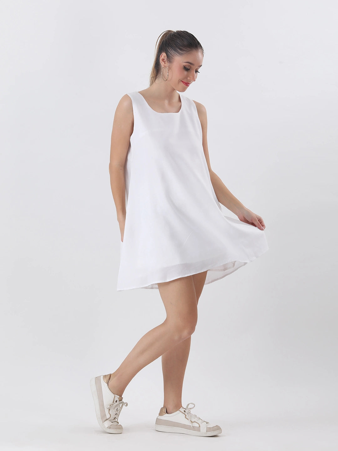 White cotton dress