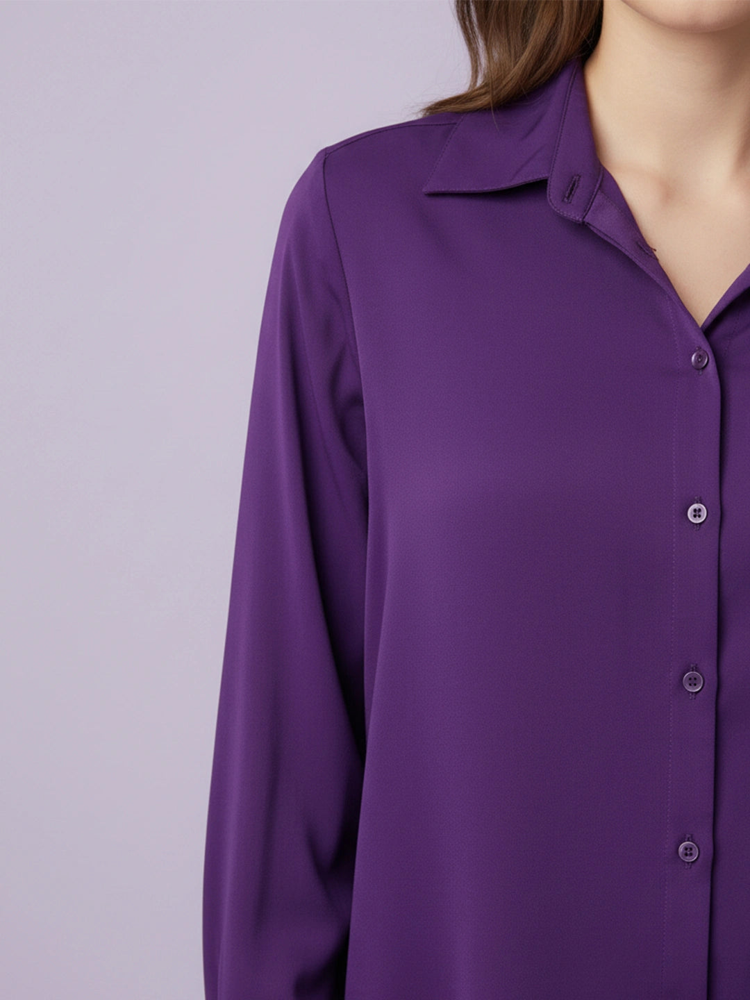 Purple Silk Blend shirt