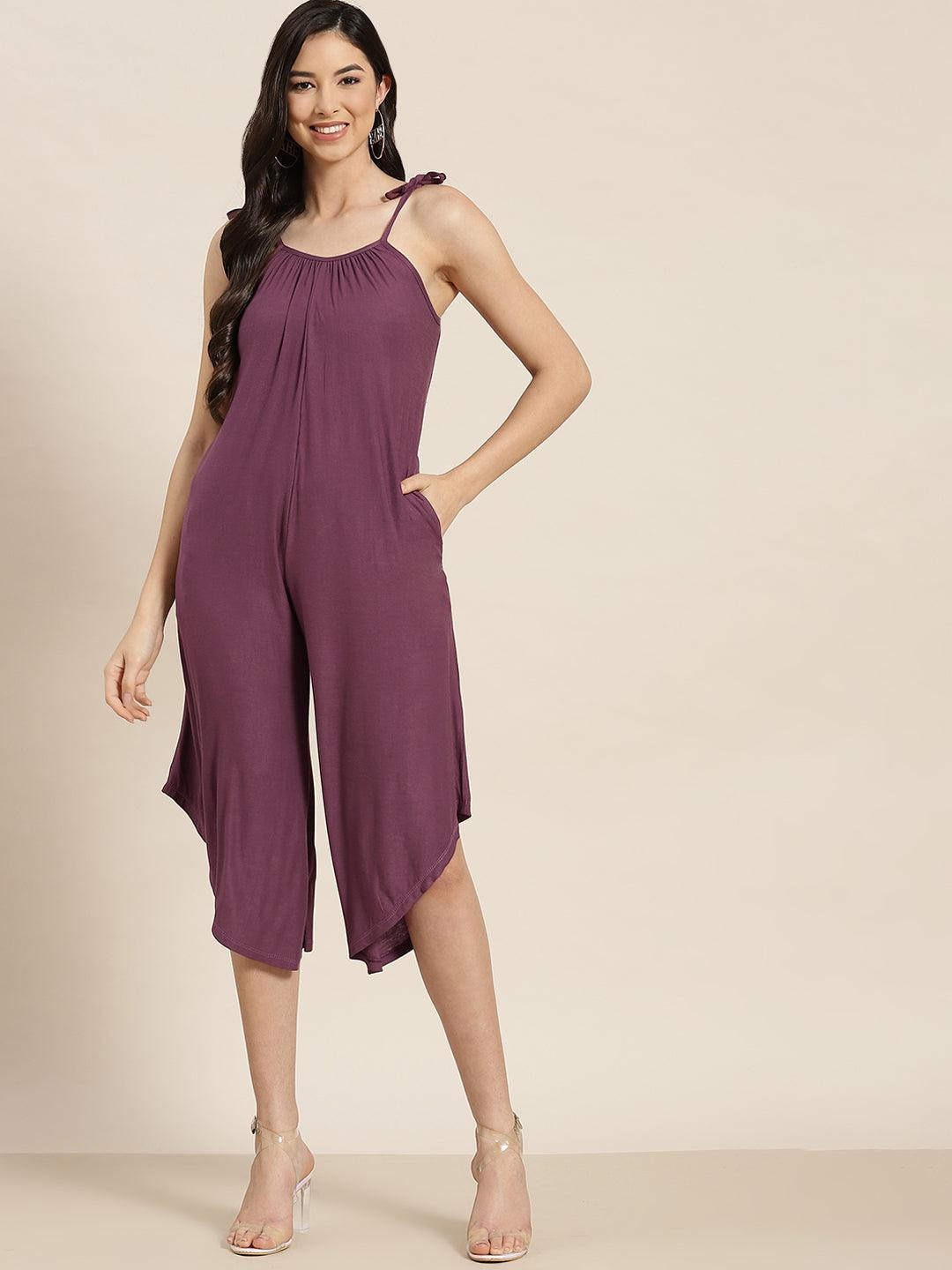 Qurvii Lilac Jumpsuit - Qurvii India