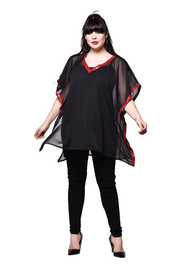 Qurvii Sheer Georgette Kaftan