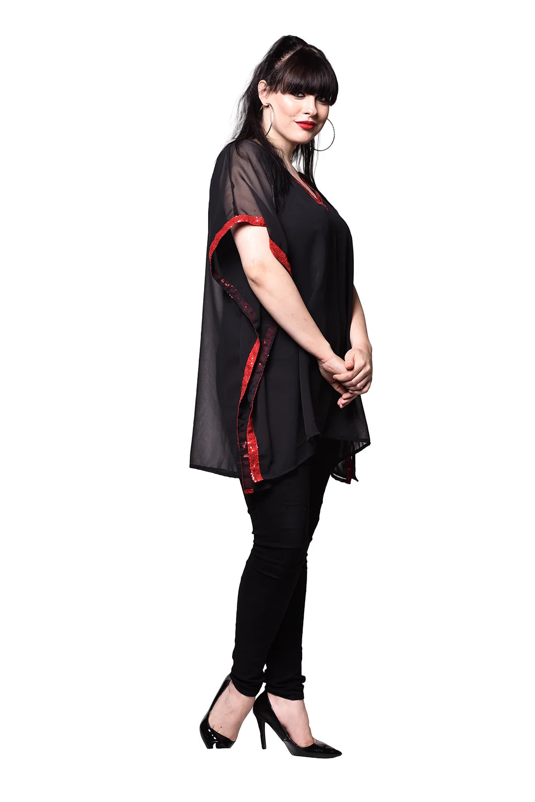 Qurvii Sheer Georgette Kaftan