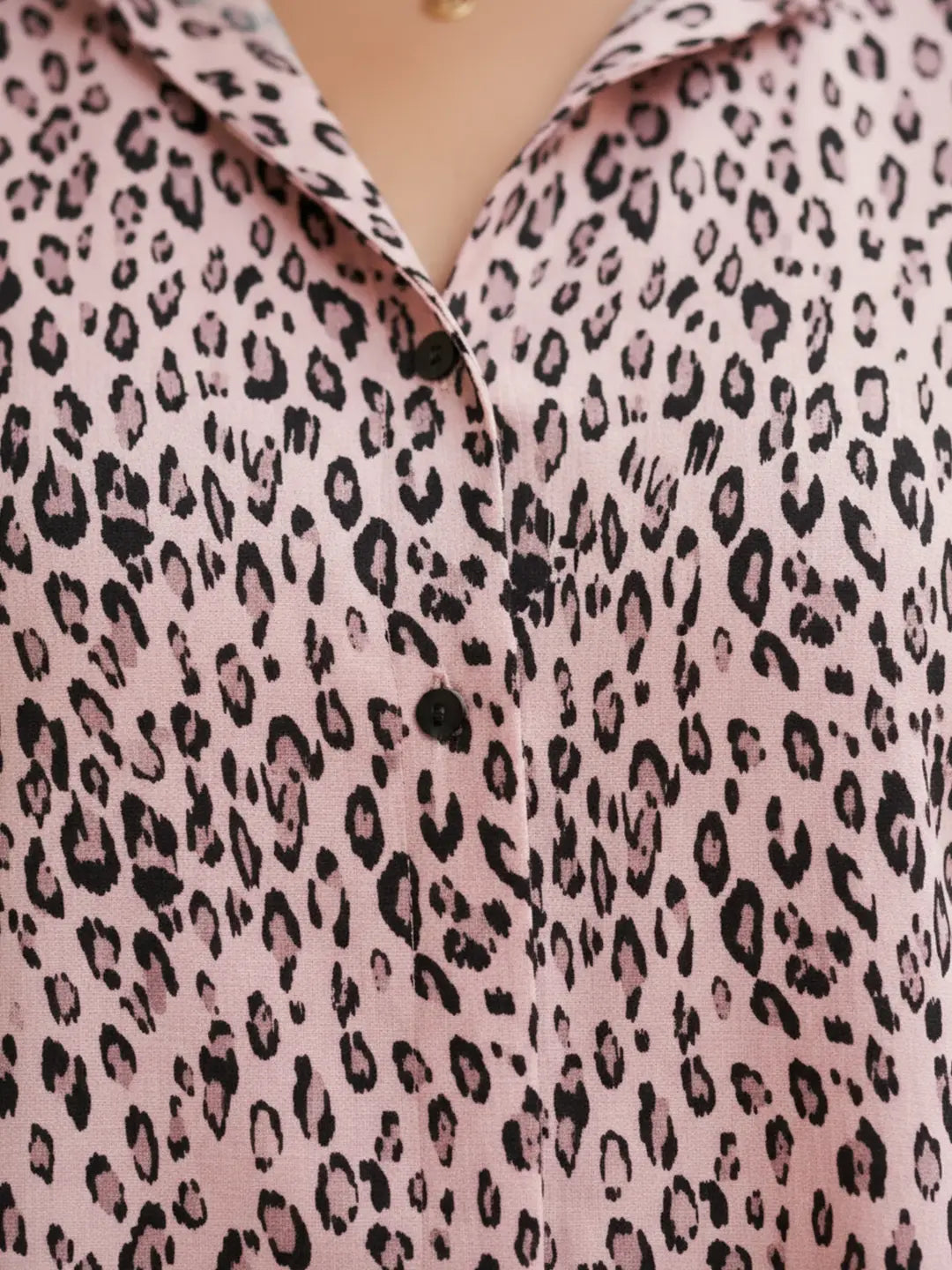 Pink leopard print shirt