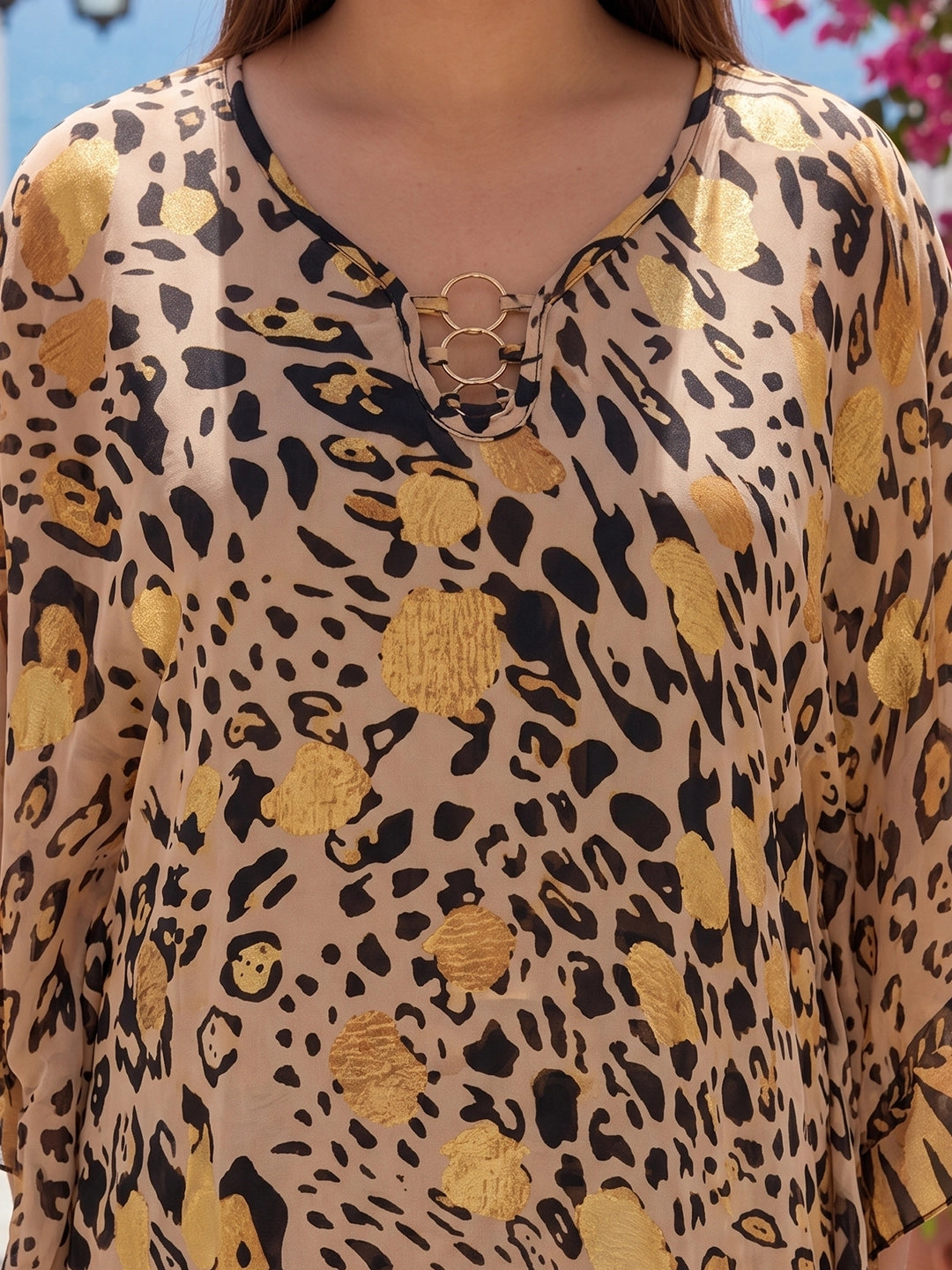 Leapard print kaftan