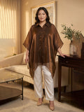 brown fendi organza kaftan — styled look
