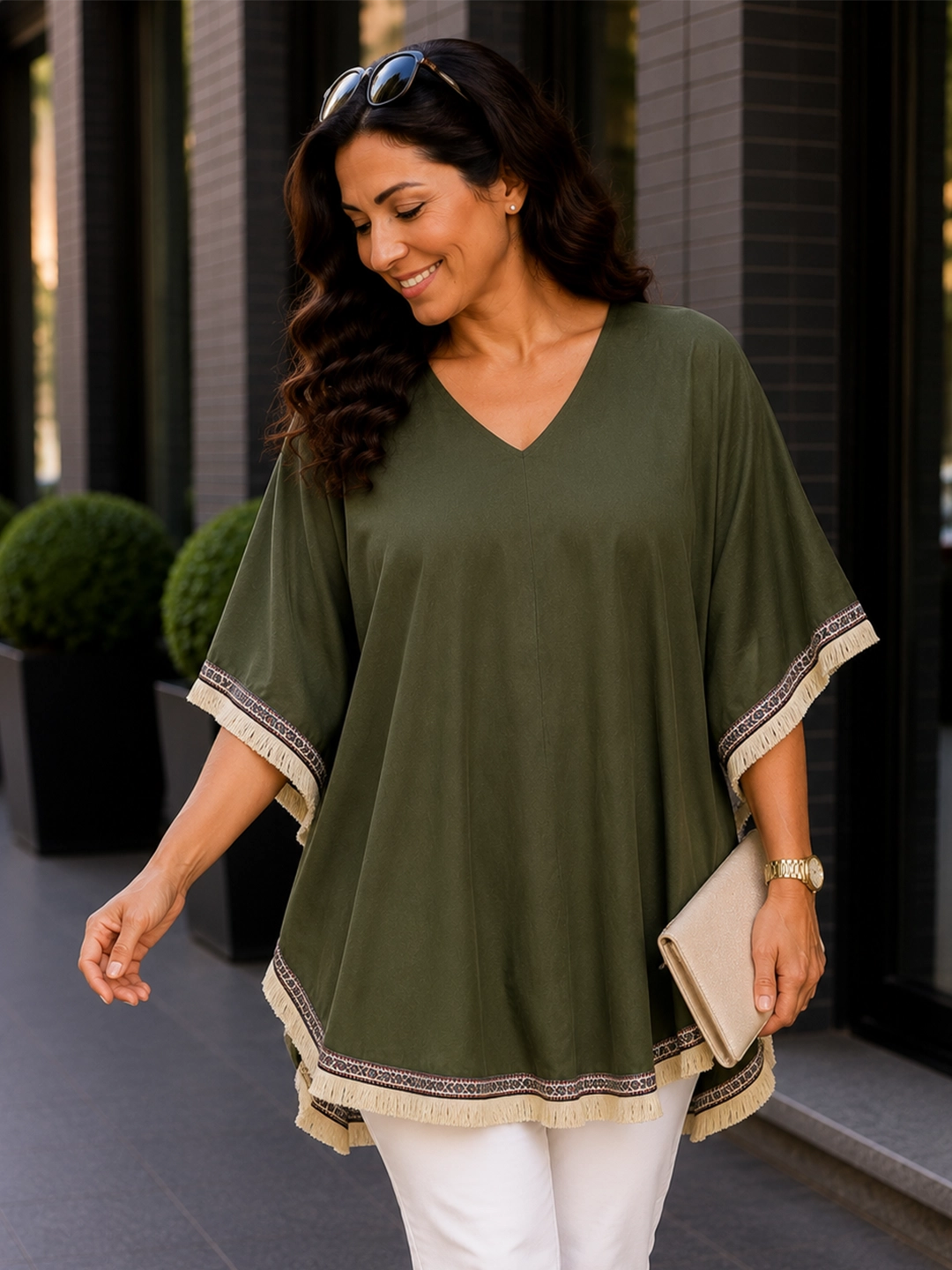 olive 3 rayon kaftan for women in sizes XXS to 5XL