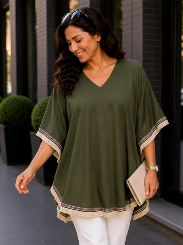 olive 3 rayon kaftan for women in sizes XXS to 5XL