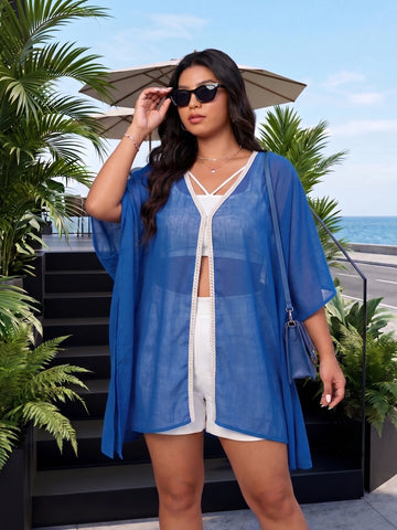 Blue mul cotton kaftan