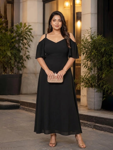 Black Off-Shoulder Dress