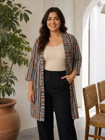 Multi stripe regular shrug