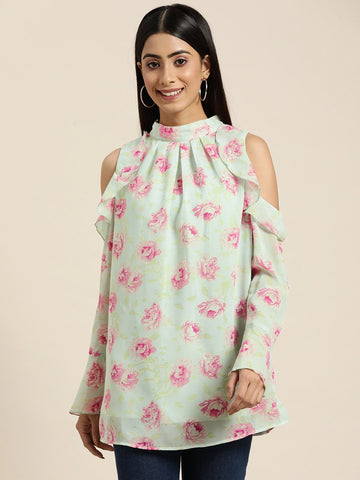 Cold Shoulder Floral top