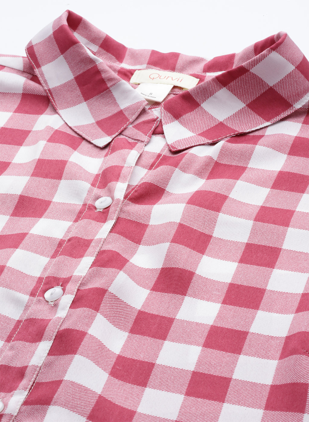 onion Pink plaid shirt