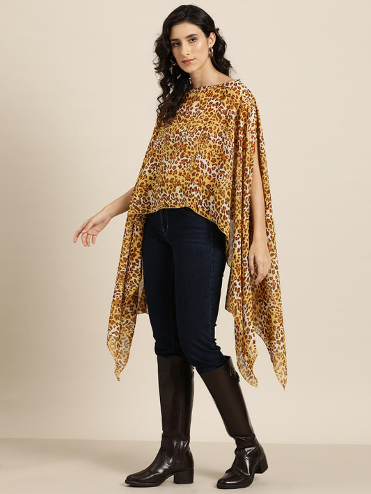 Stylish Leopard print Kimono Kaftan Top