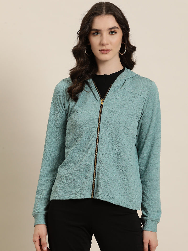 Stylish front-open hoodie with Zipper