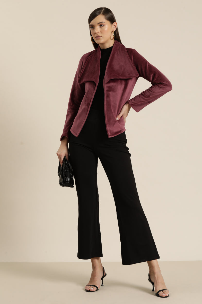Bagatelle Drape Couture soft Jacket Complete your contemporary look with an open-front jacke