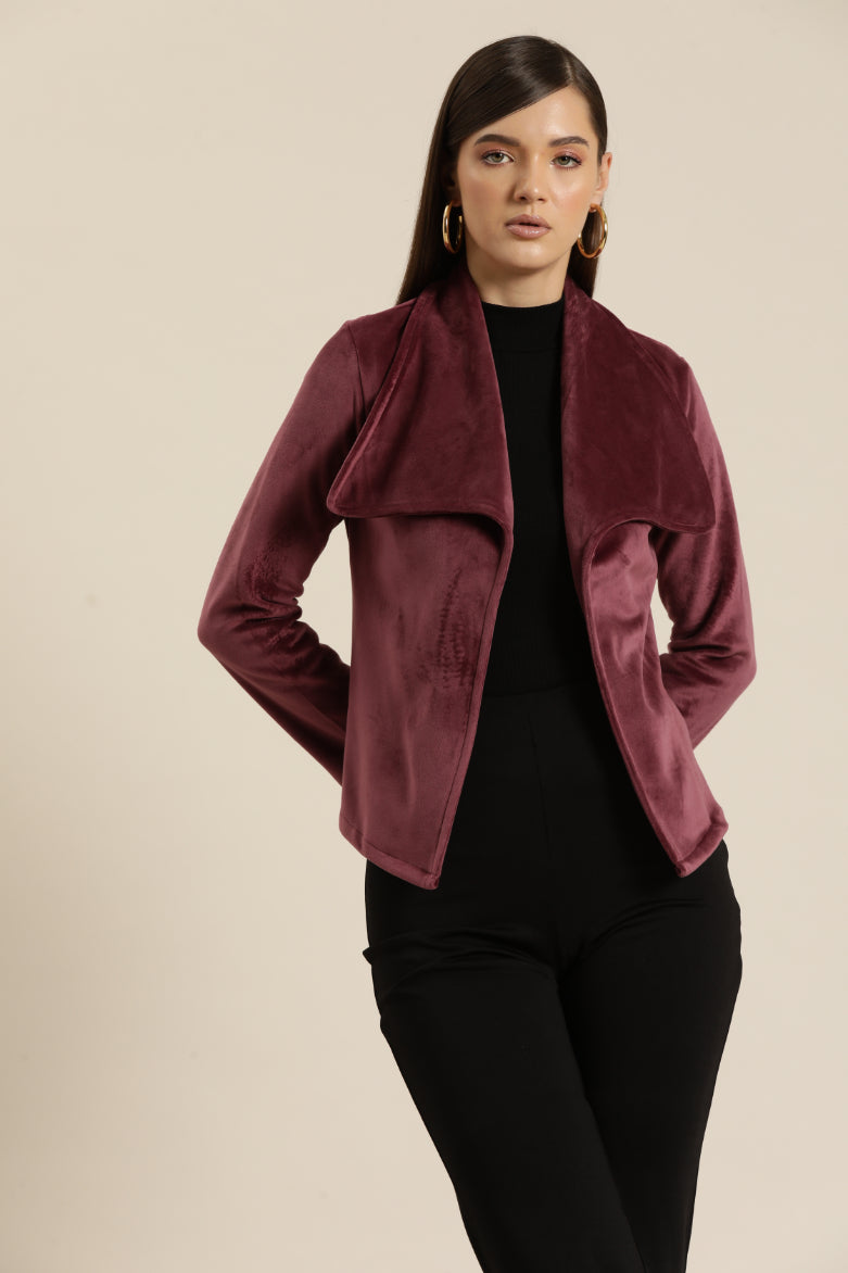 Bagatelle Drape Couture soft Jacket Complete your contemporary look with an open-front jacke