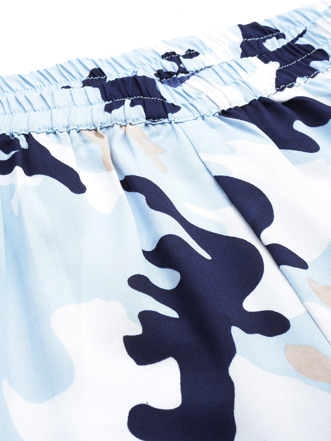 Sky blue camouflage print Trouser