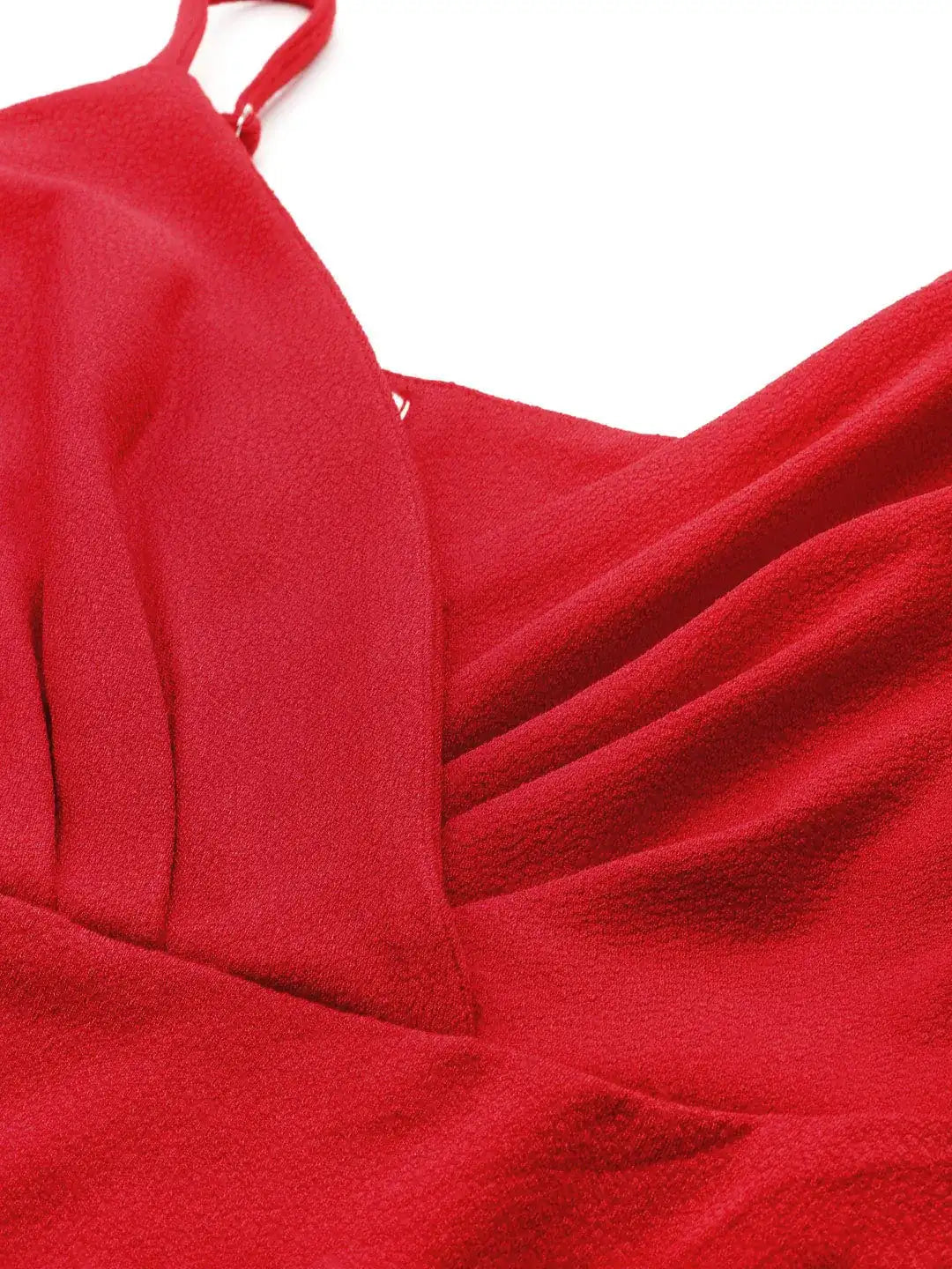 Stylish Red midi dress.