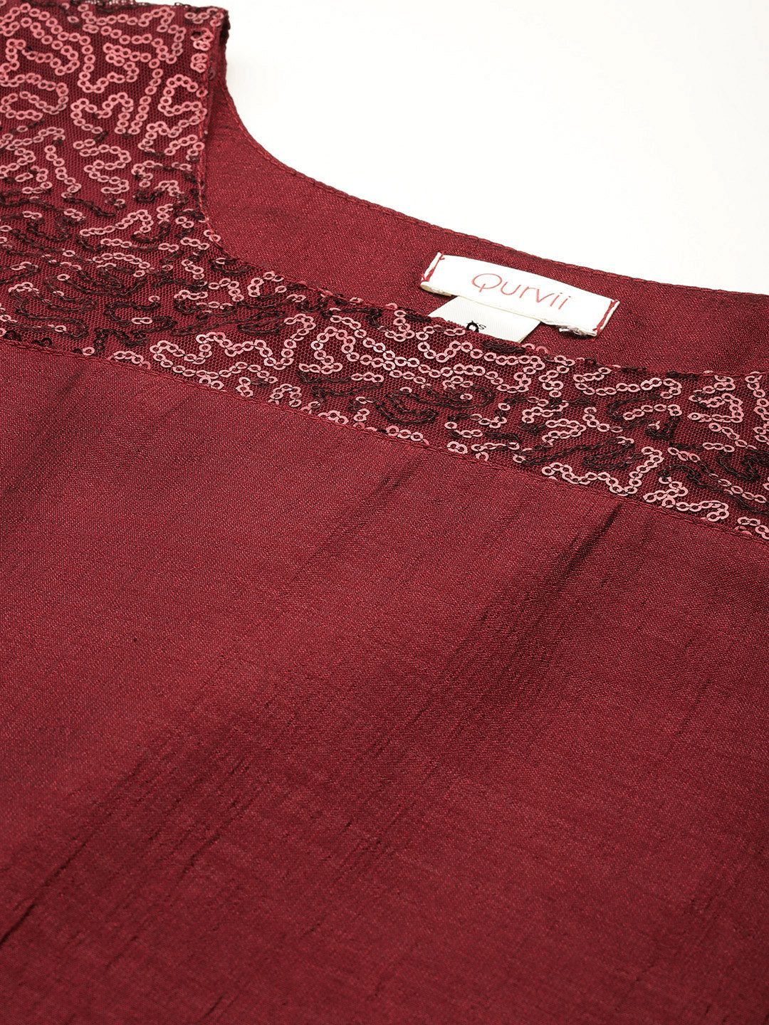 Maroon Silk long dress