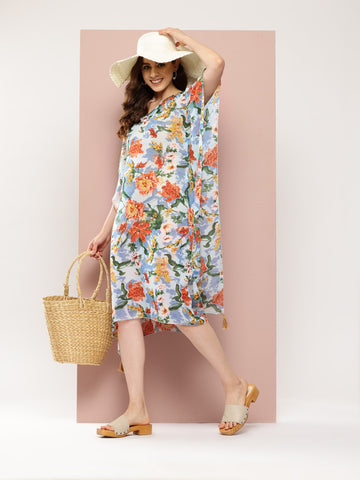 Blue and Rust floral belowhttps://admin.shopify.com/store/qurvii-india/products/inventory knee length kaftan dress