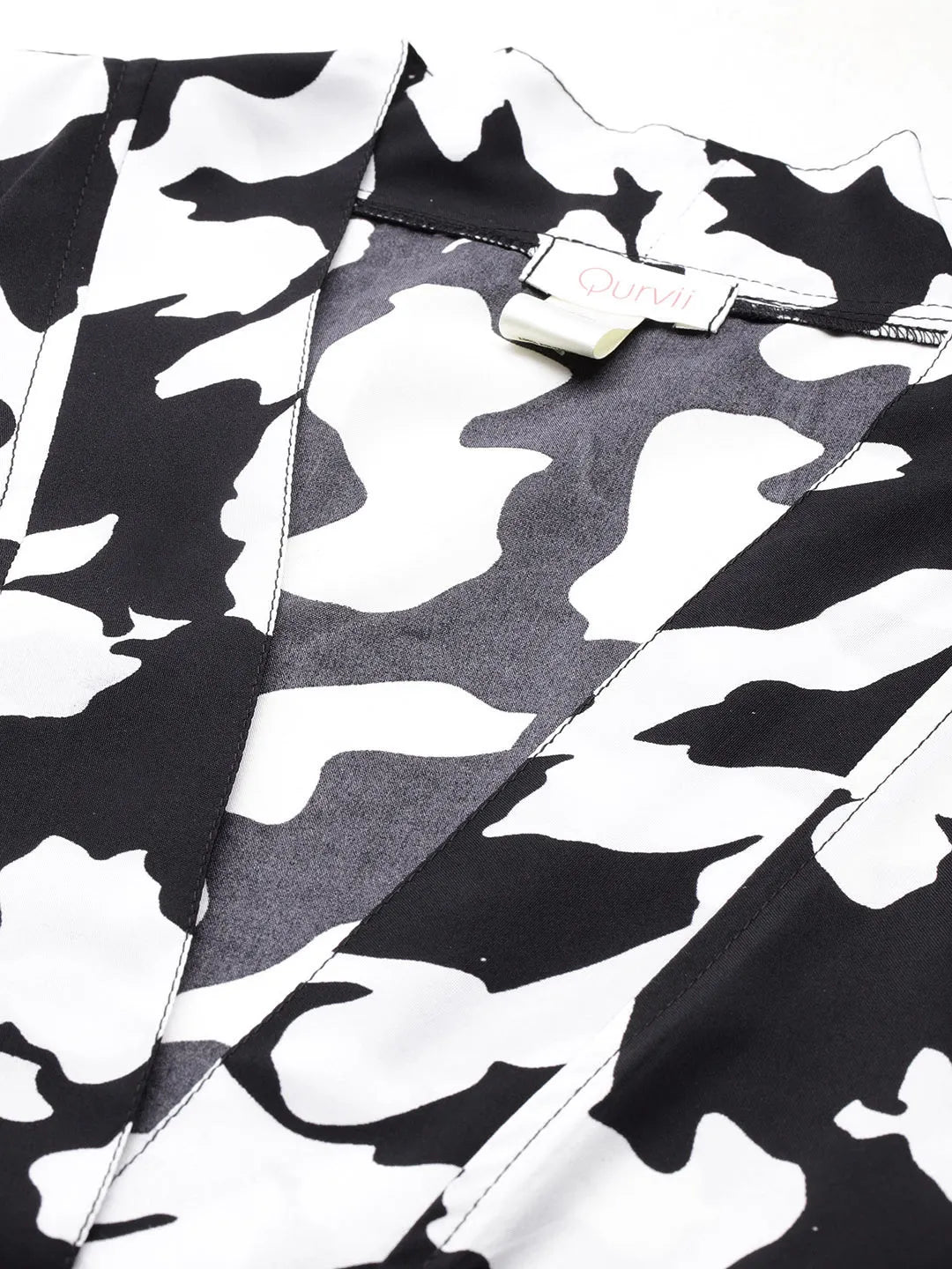 Black and white cow print shrug