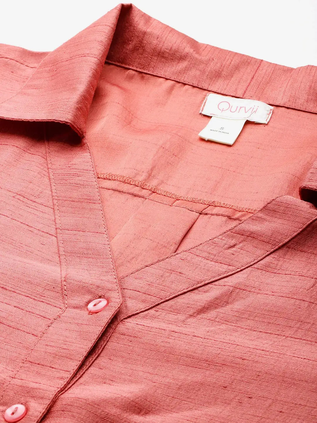 Sequins Embelished silk shirt with V-neck collar