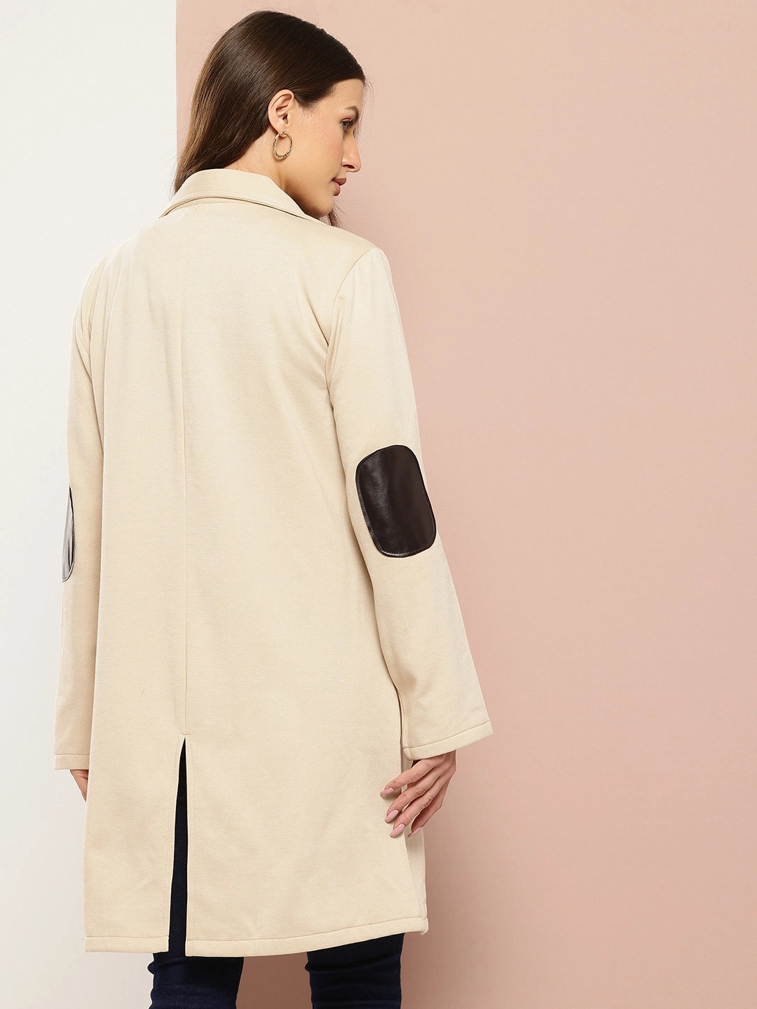 Beige collared coat