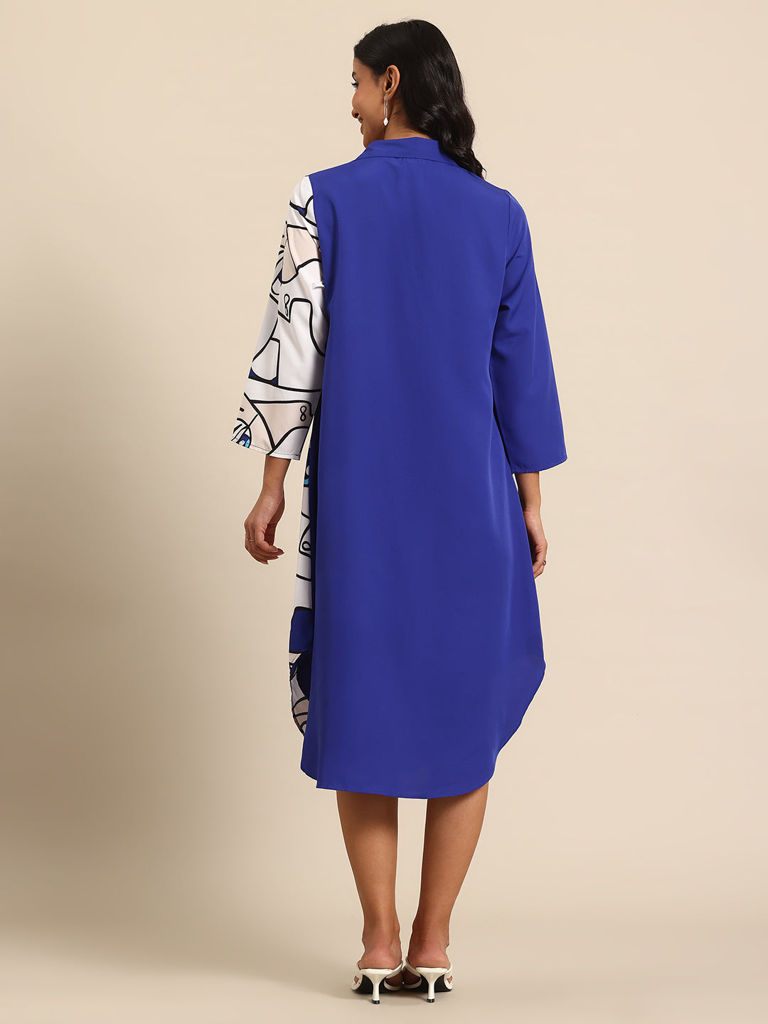 Women royal blue dress