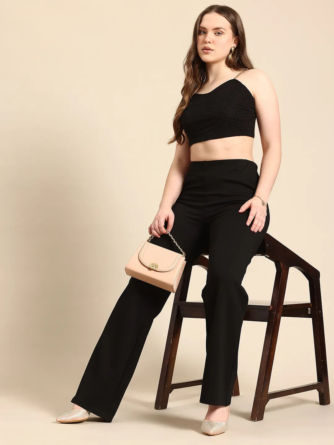 Bralette Crop Top With Chain Straps