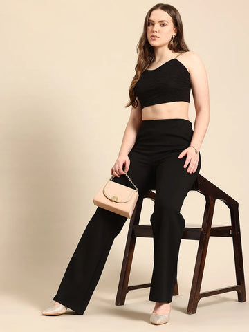 Bralette Crop Top With Chain Straps
