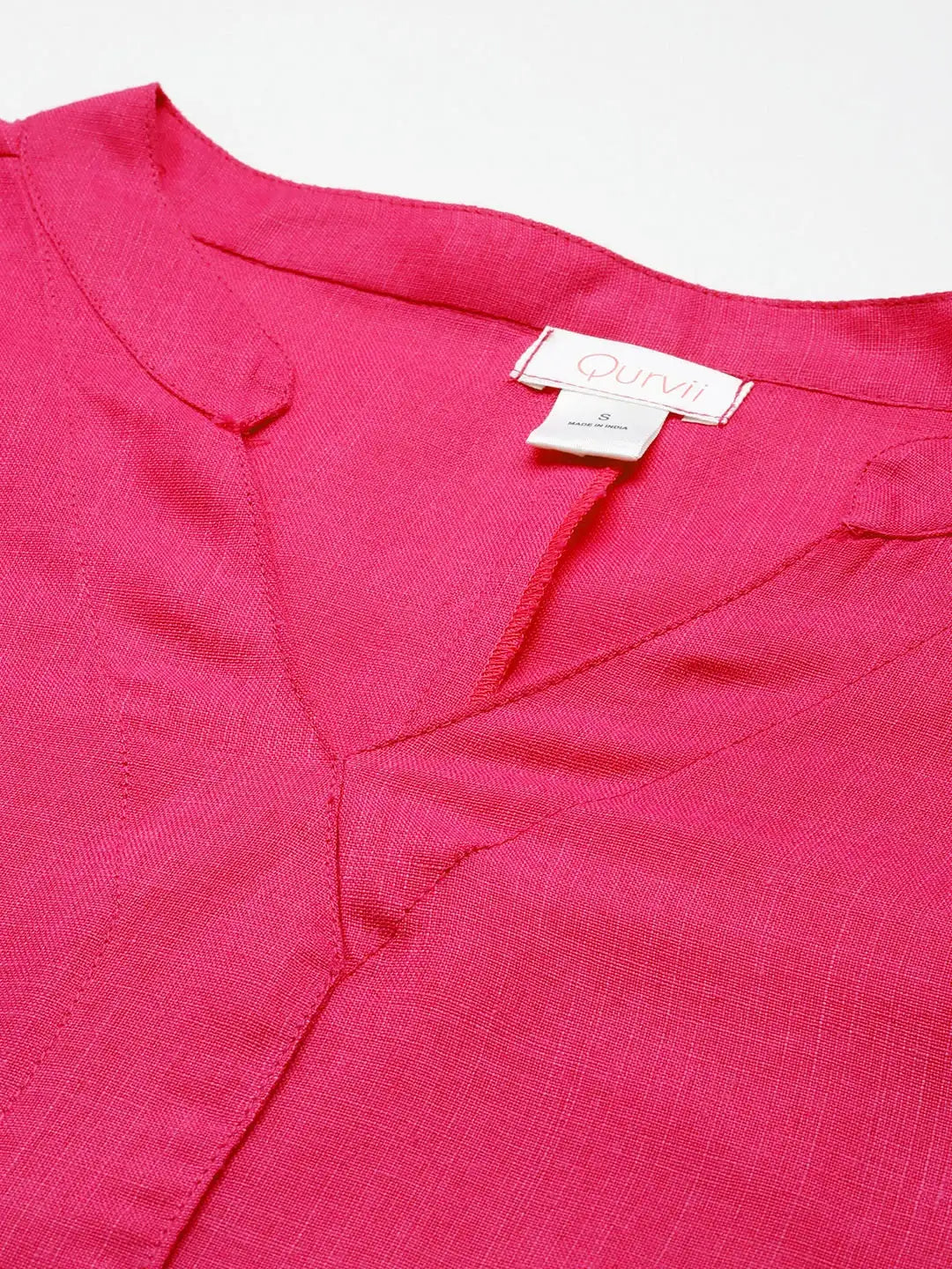 Magenta A-Line Cotton Dress