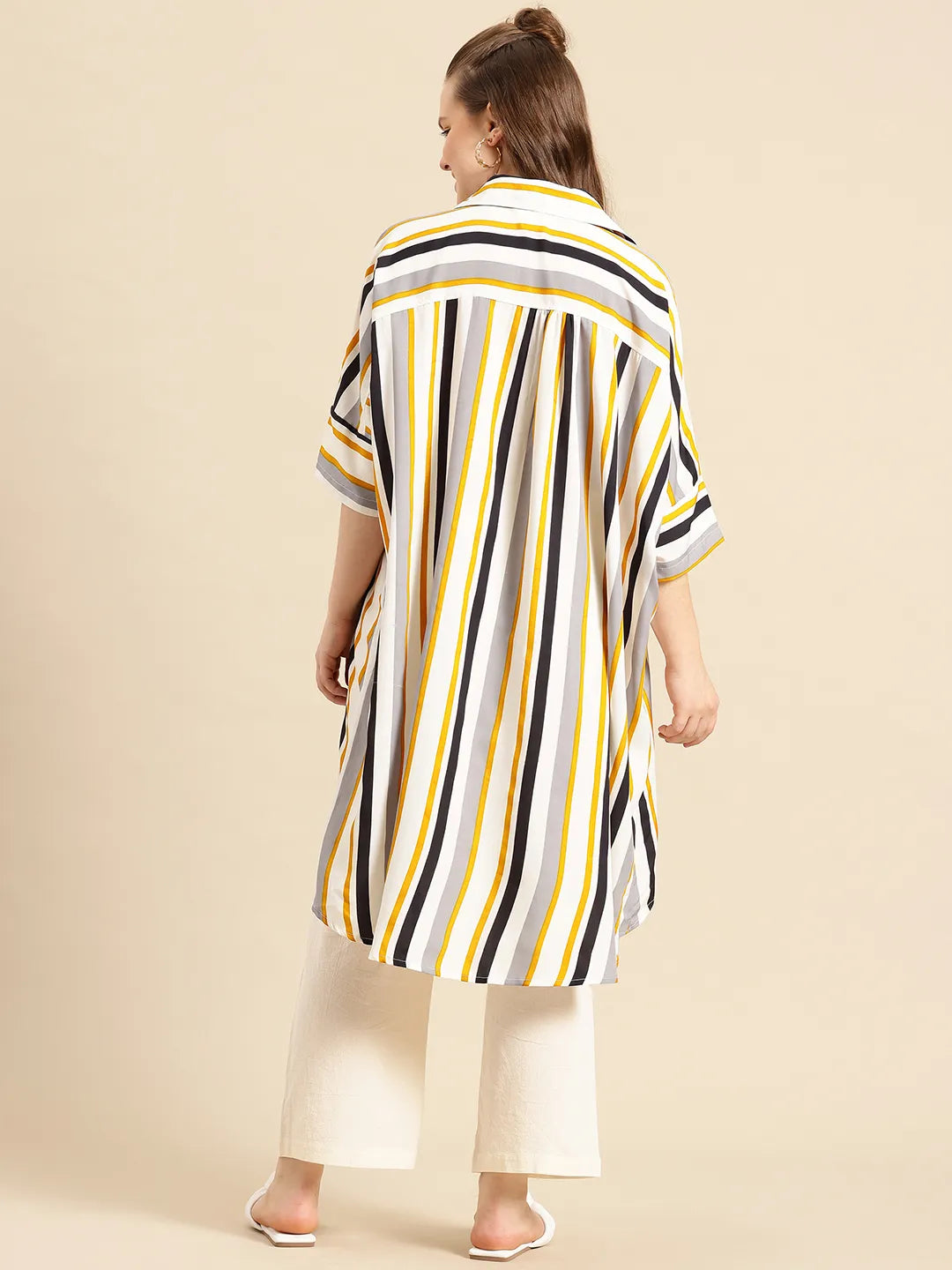 Multi Color Stripe oversized shirt