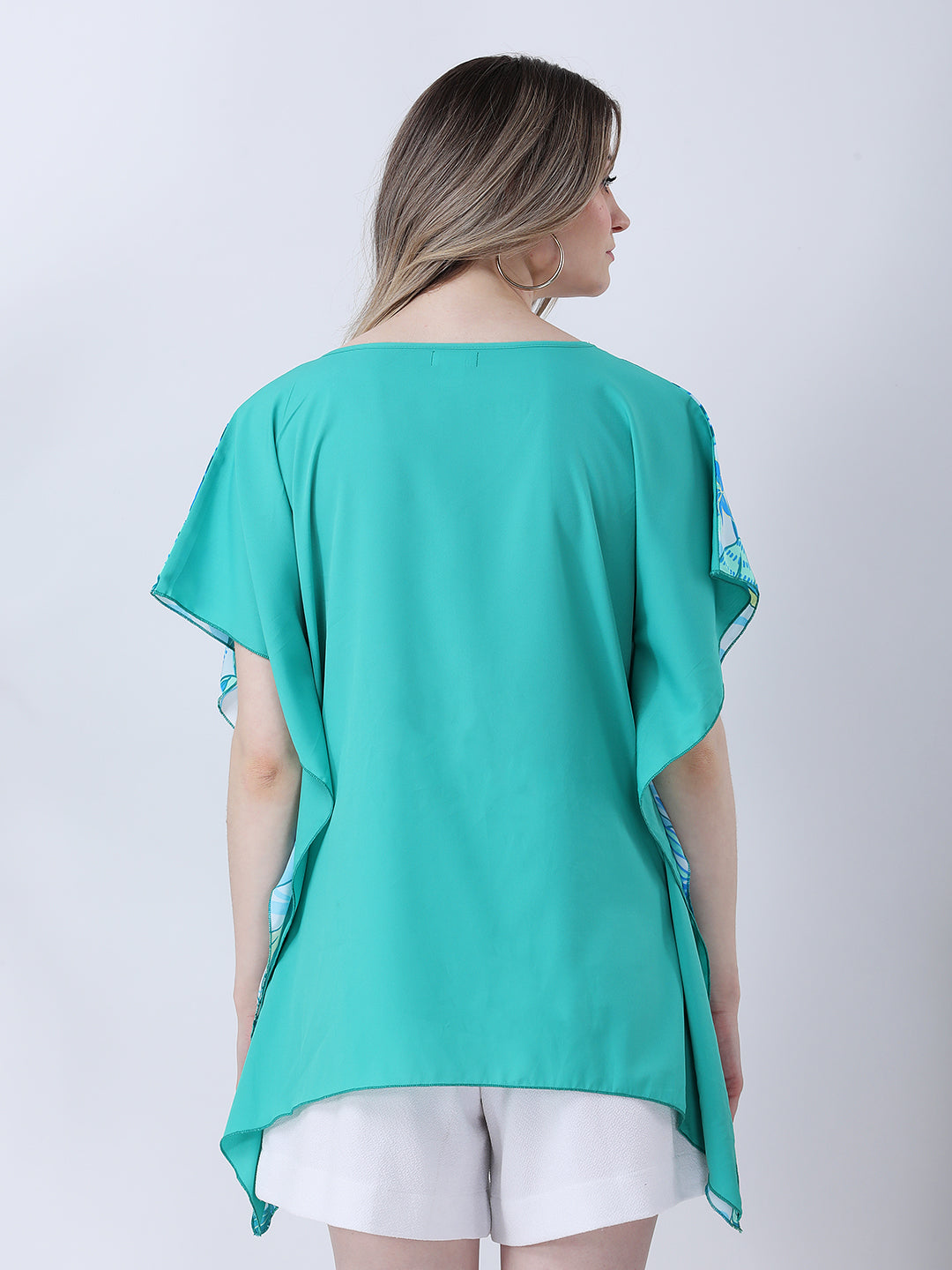 Paisley print short kaftan