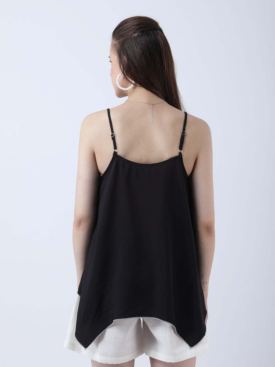 Black spaghetti top