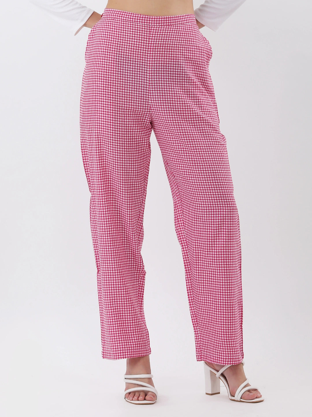 Pink Gingham pant