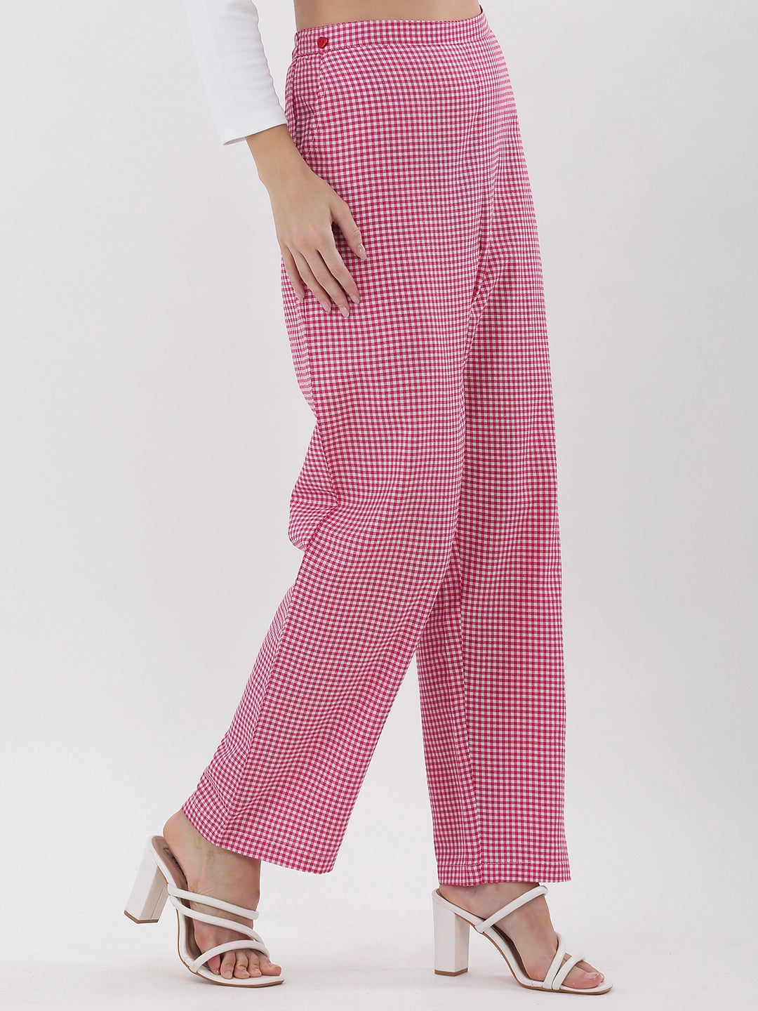 Pink Gingham pant