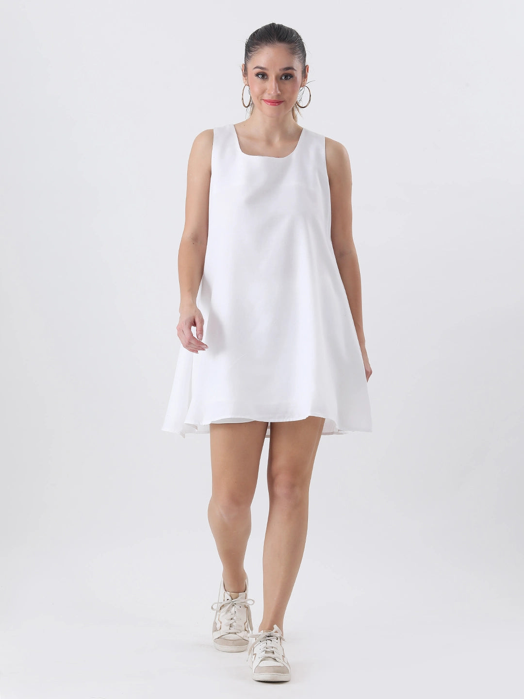 White cotton dress
