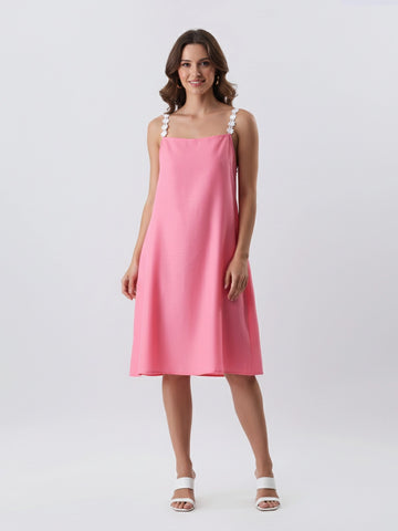 Flower lace cotton dress