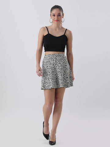 Floral mini skirt