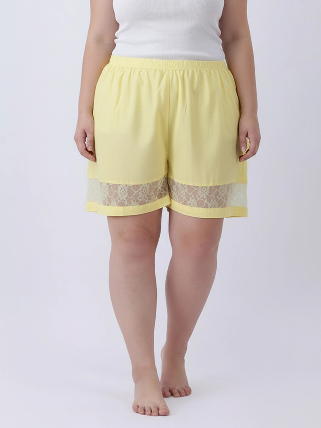 Lemon yellow shorts