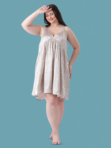 Empire beige cami night dress