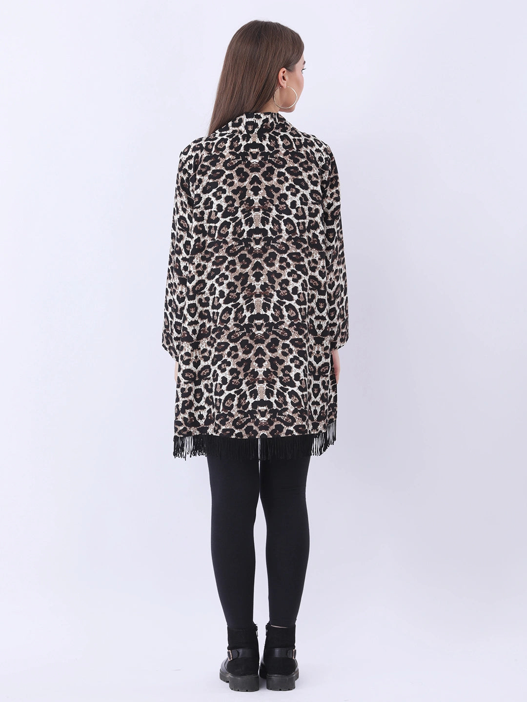 Leopard print shrug