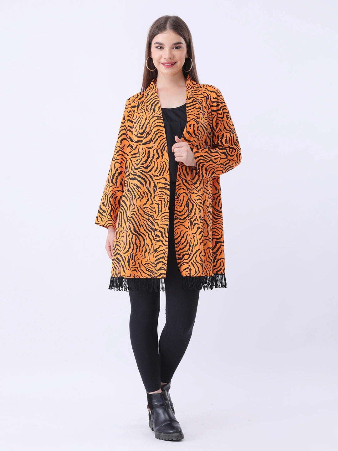 Animal print shrug
