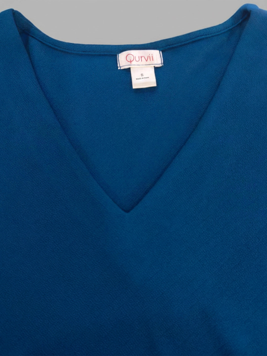 Navy V-neck loose fit dress