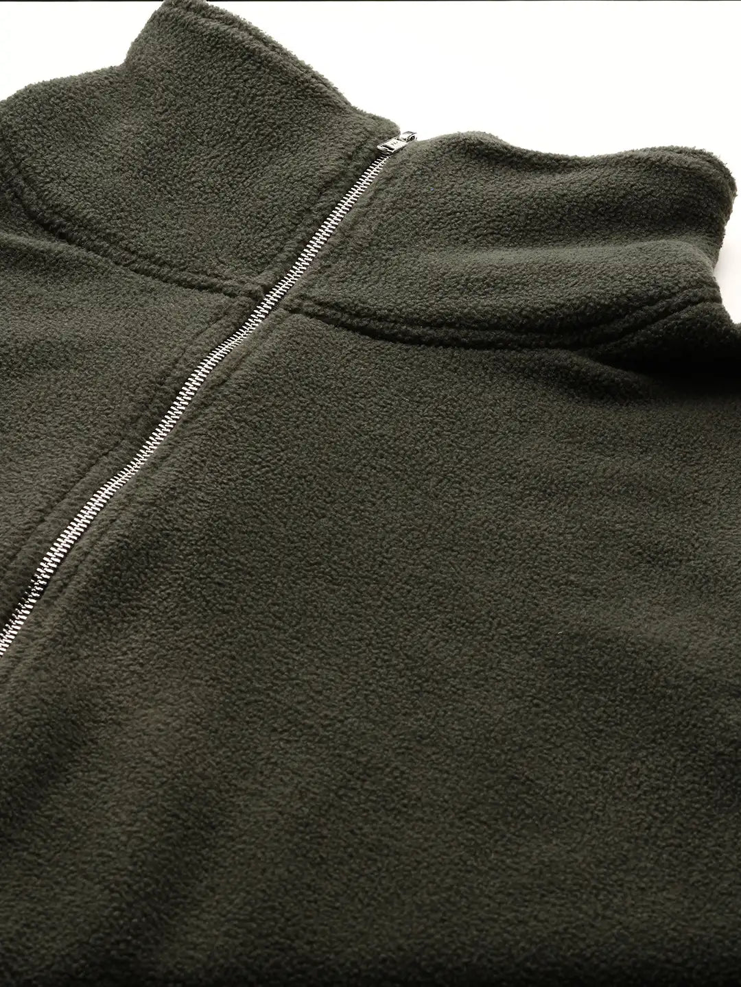 Gray fleece zipper poncho jacket